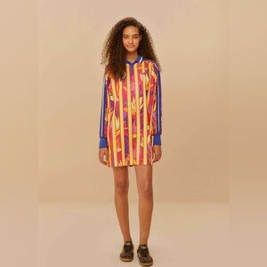 FARM Rio TROPICAL CLUB  Striped Shirt Dress